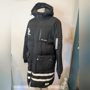 Toei Animation One Piece Anime Down Puffer Jacket Limited Edition, Rare JP Sz XL